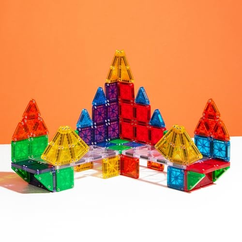Magna-Tiles – Magnetic Construction Set – microMAGS Deluxe Set – 70pcs 