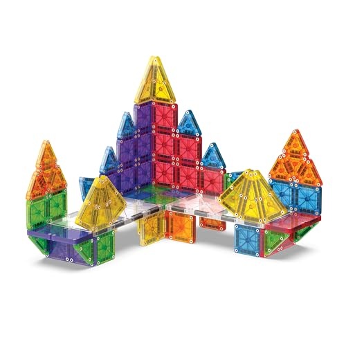 Magna-Tiles – Magnetic Construction Set – microMAGS Deluxe Set – 70pcs 