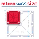Magna-Tiles – Magnetic Construction Set – microMAGS Deluxe Set – 70pcs 
