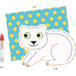 Djeco Petit Gift Paint with Water Kits- Animalo-Ma