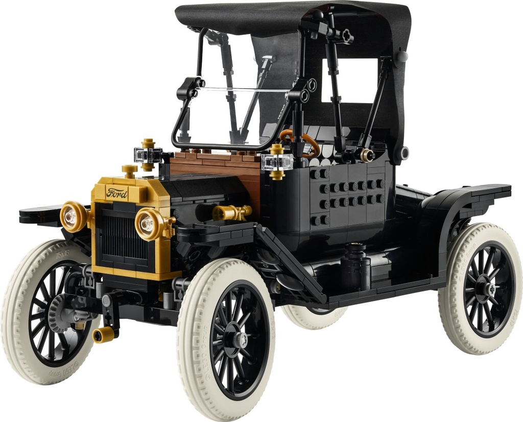 LEGO Icons Ford Model T - Retro Car Model Kit for Adults - Collectible Display Set W/Fabric Roof Tall Wheels & Split Windscreen - DIY Gift for Fans O