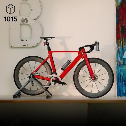 LEGO Icons Road Bike - DIY Model Kit for Adults - Incl. Rubber Tyres Derailleurs & Rear-Wheel Stand for Desk Decor - Sports Gift Idea for Cycling Fan