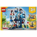 LEGO Creator 3in1 Klassiek Reuzenrad Speelgoed - Pretpark Model - Verandert in UFO-attractie of Draaimolen - Kinderkamer Decoratie - Cadeau Voor Jonge