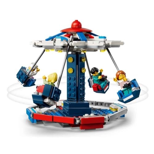 LEGO Creator 3in1 Klassiek Reuzenrad Speelgoed - Pretpark Model - Verandert in UFO-attractie of Draaimolen - Kinderkamer Decoratie - Cadeau Voor Jonge