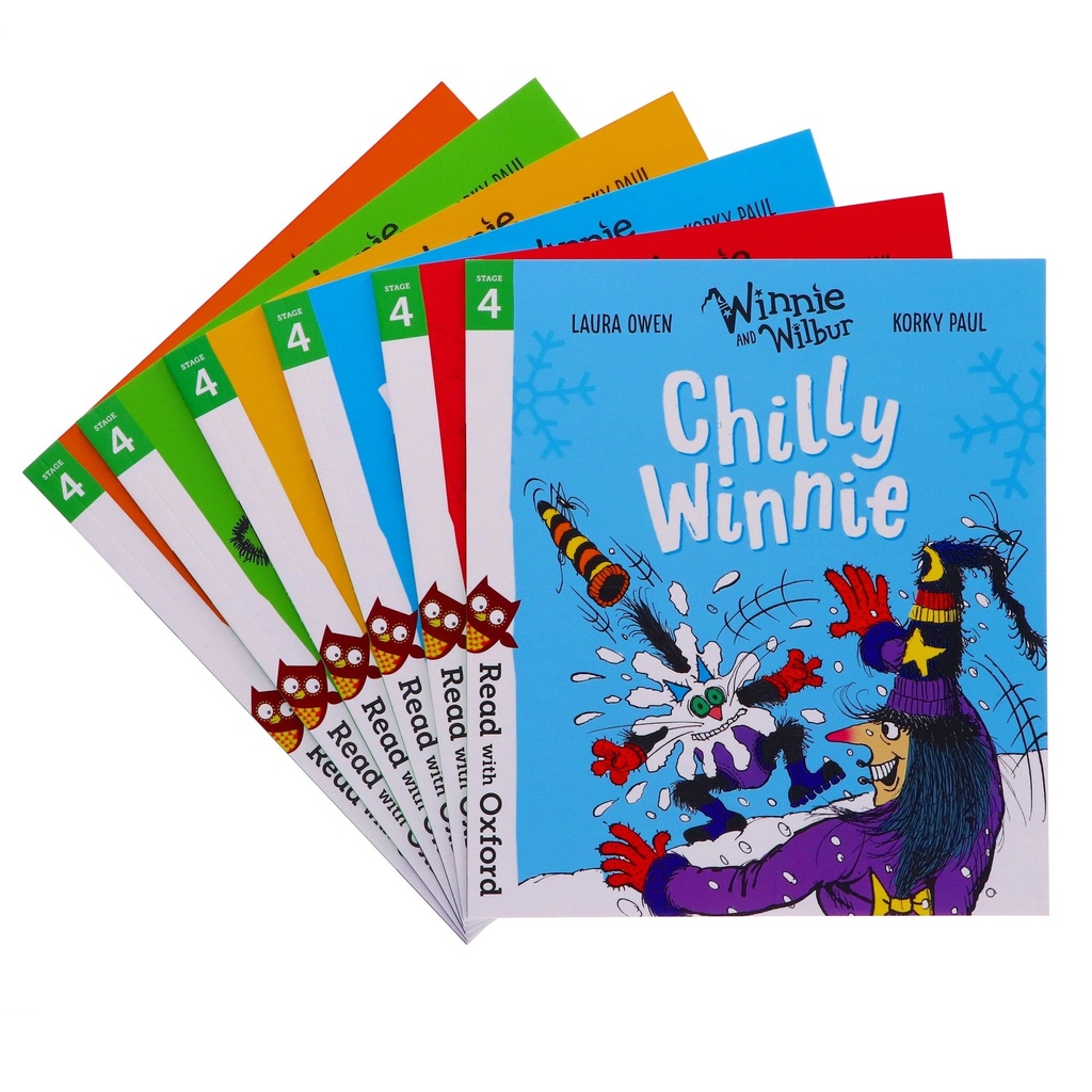 Read with Oxford: Winnie and Wilbur 6 Books Collection Set - Stage 4 - Ages 5-6 - Paperback - Laura Owen & Korky Paul - Fun Witchy Reading Scheme