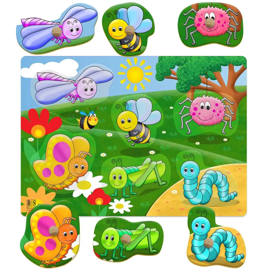 BUGS PEG PUZZLE