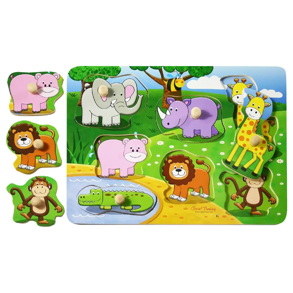 WILD ANIMALS PEG PUZZLE