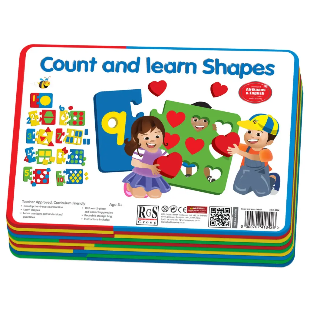 Count and learn Shapes EVA puzzles