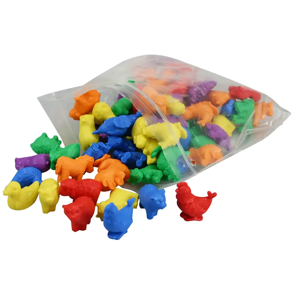 FARM ANIMALS COUNTERS 72 PCS