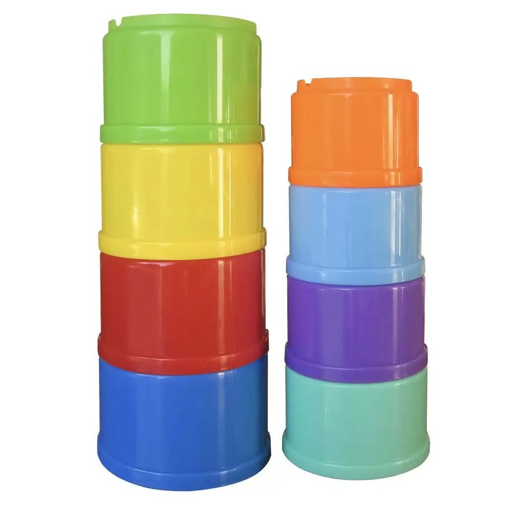 STACKING DRUMS 8PCS (POLYBAG WITH HEADER)