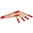 ROLLING PINS SET TEXTURED 6PC