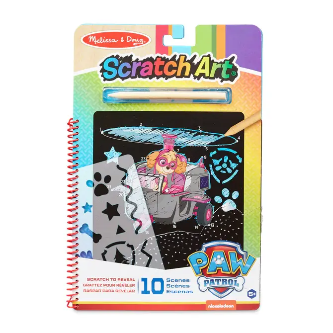 Paw Patrol Scratch Art - Skye