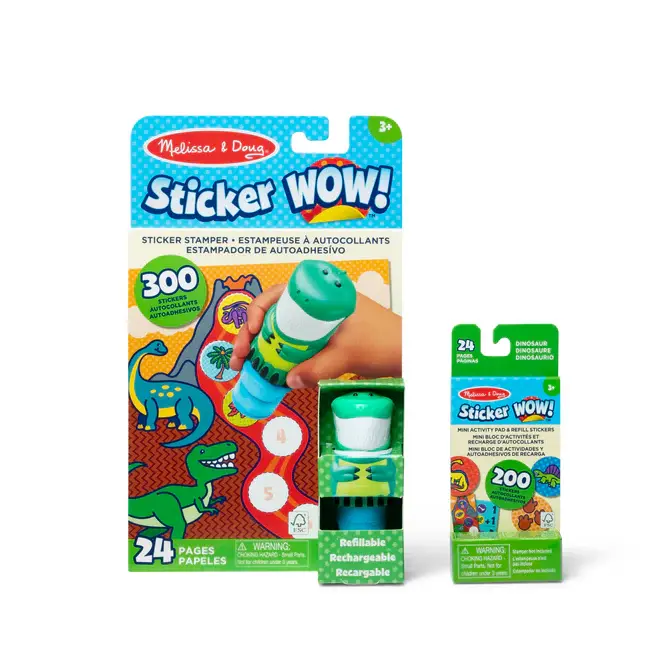 Sticker WOW! Mini Activity Pad & Refill Dino