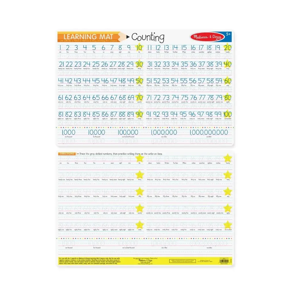Counting to 100 - Write-A-Mat (Bundle of 6)