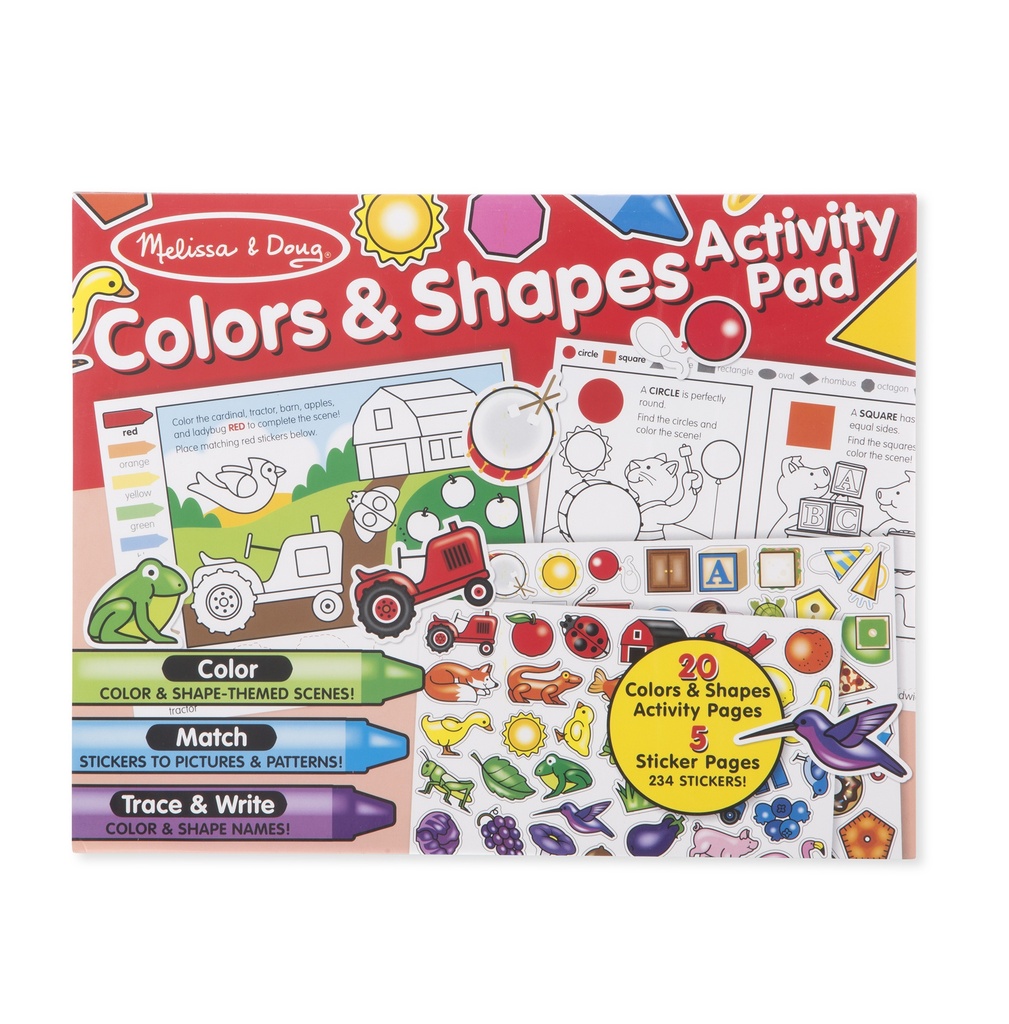 Colours and Shapes Activity Pad
