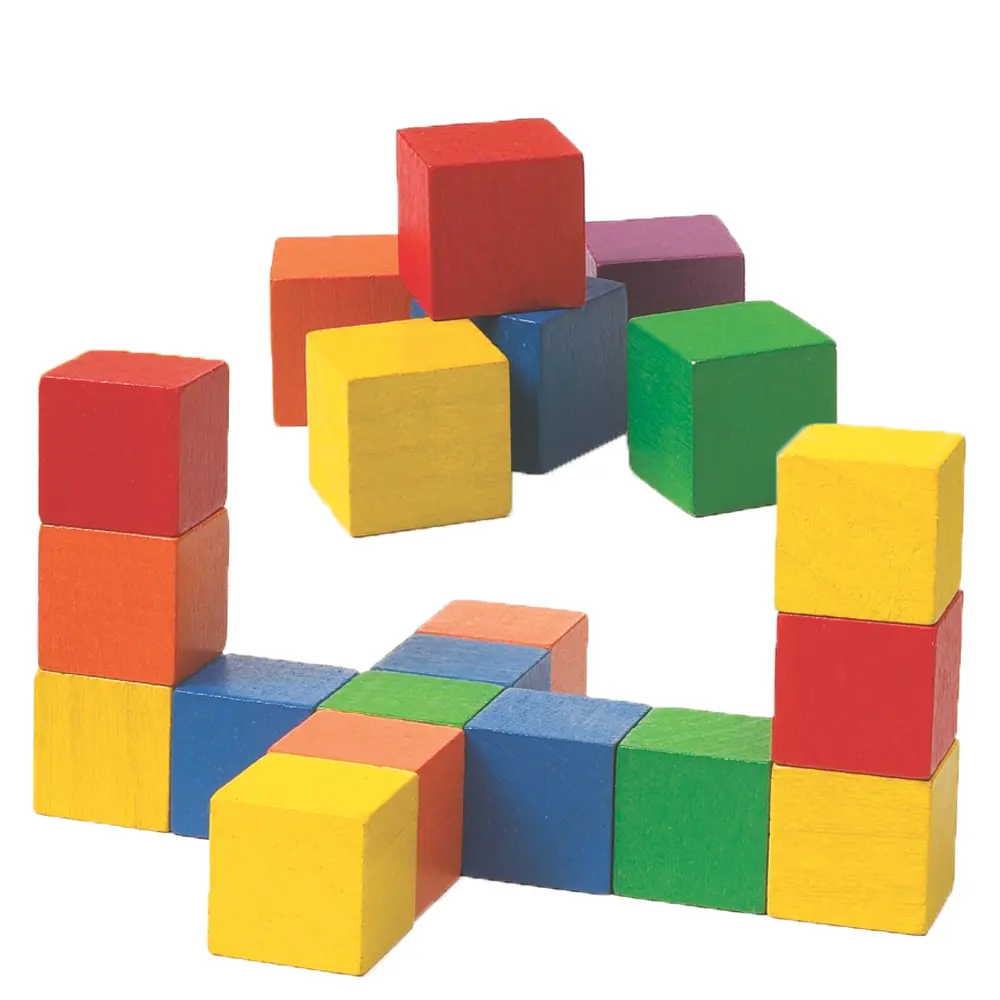 EDX EDUCATION - COLOUR CUBES - WOODEN 25MM - 102PCS PBAG