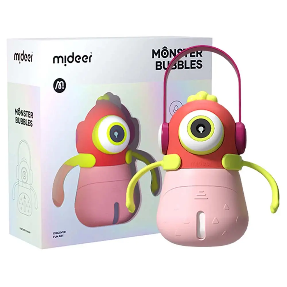 MONSTER BUBBLES: INTERACTIVE BUBBLE MACHINE WITH LIGHTS AND MUSIC - PINK 