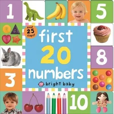 FIRST 20 NUMBERS, BRIGHT BABY, LIFT-THE-FLAP BOOKS
