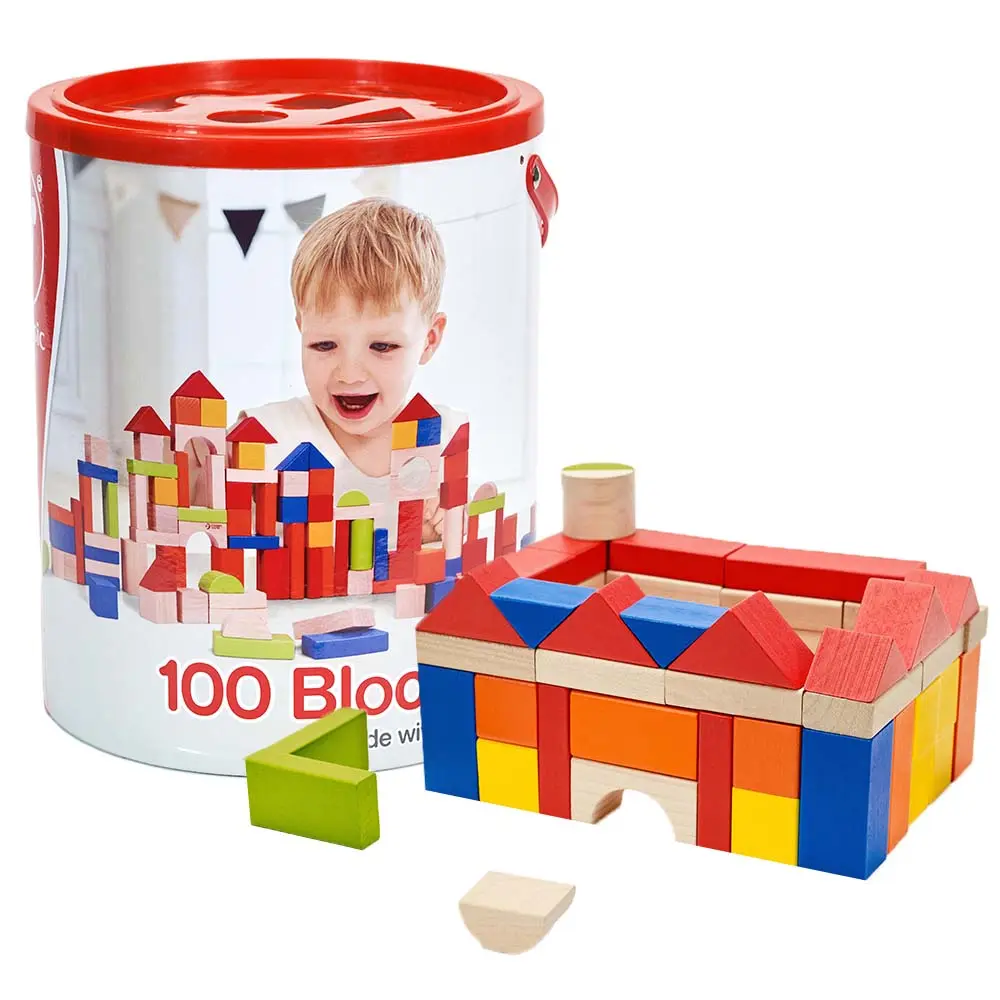 CLASSIC WORLD - WOODEN BUILDING BLOCKS WITH SORTING