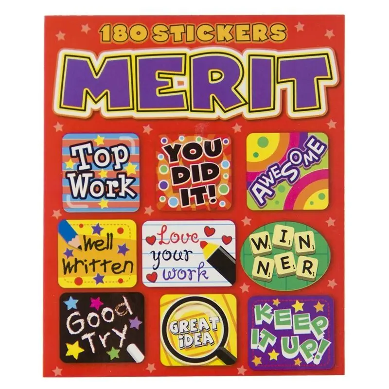 BOOK STICKERS - MERIT