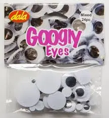 GOOGLY EYES - ASSORTED + BASIC 24PCS