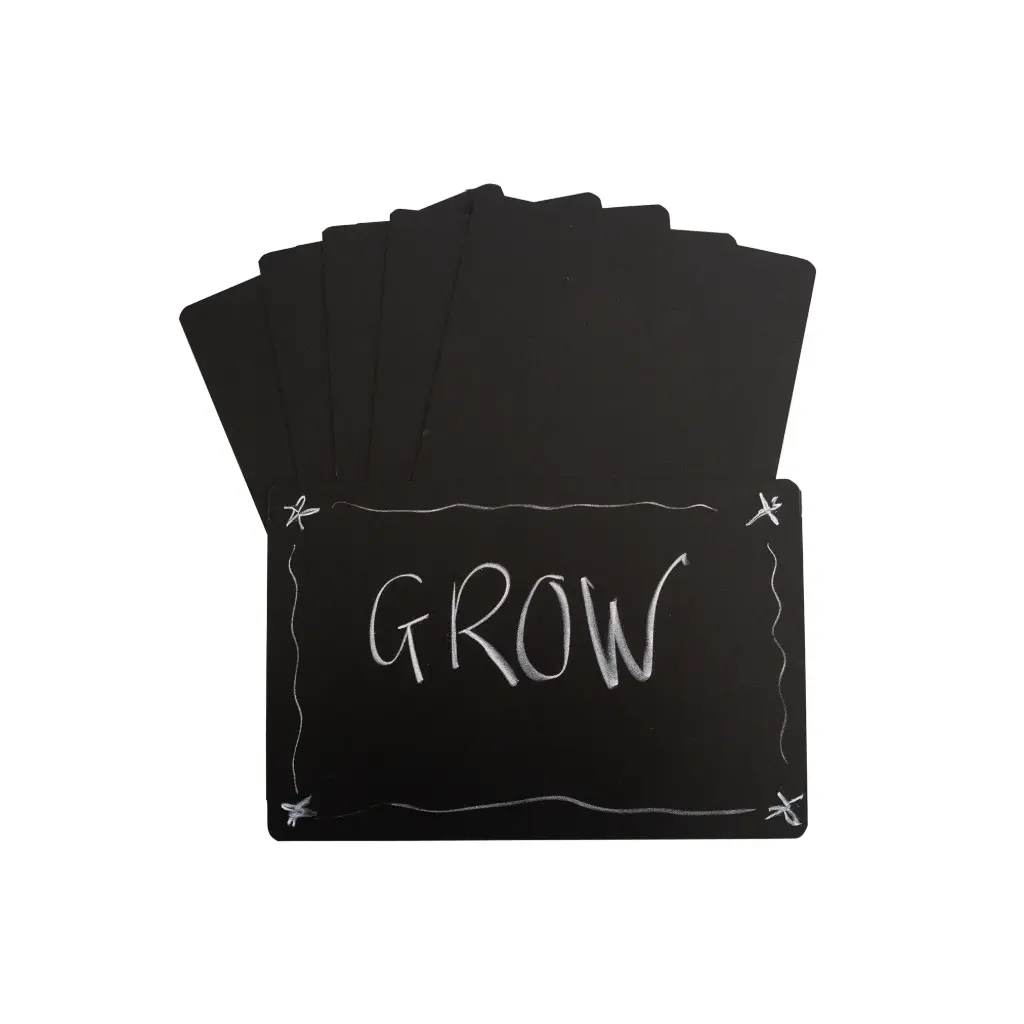 BLACK PLASTIC BOARDS BLANK A4 - INDIVIDUAL