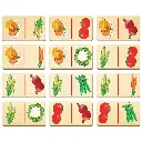 WOODEN - VEGETABLE DOMINOES