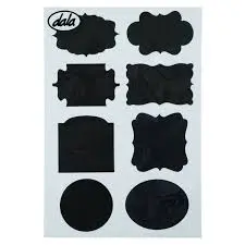 CHALKBOARD STICKERS 8PC A4