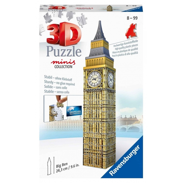 RAVENSBURGER 54PC 3D PUZZLE BALL MINI BIG BEN
