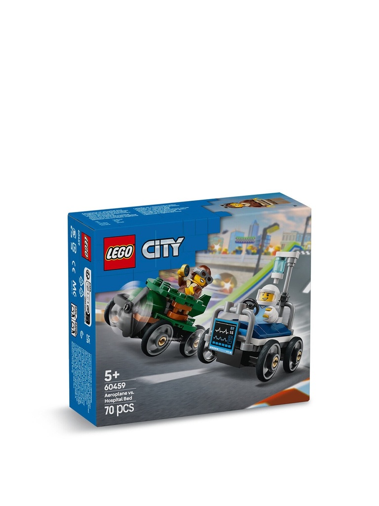 Airplane vs. Hospital Bed Race Car Pack