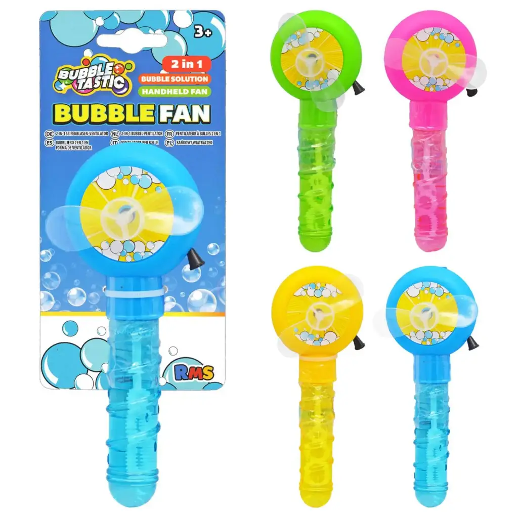 BUBBLETASTIC 2 IN 1 BUBBLE FAN