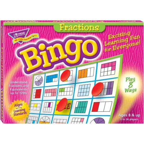 BINGO GAME - FRACTIONS