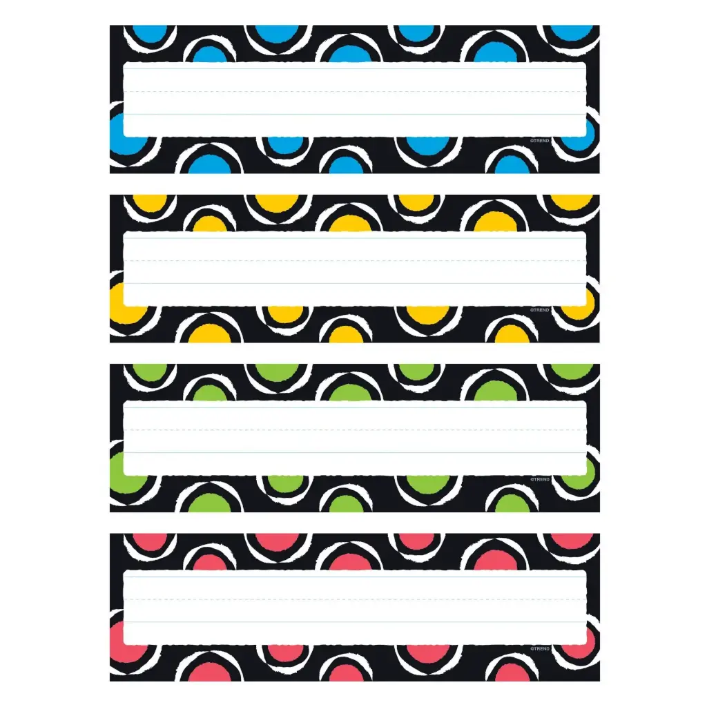 DESK TOPPERS / NAME PLATES: BOLD STROKES CIRCLES
