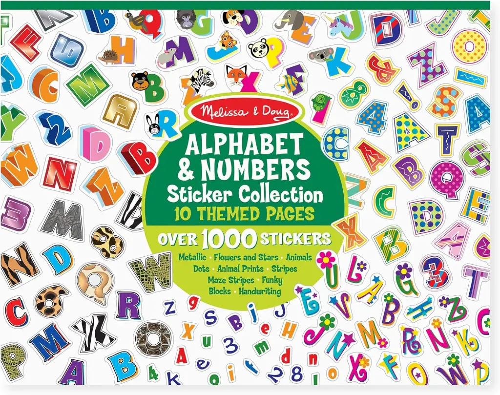 STICKER COLLECTION ALPHABET & NUMBERS