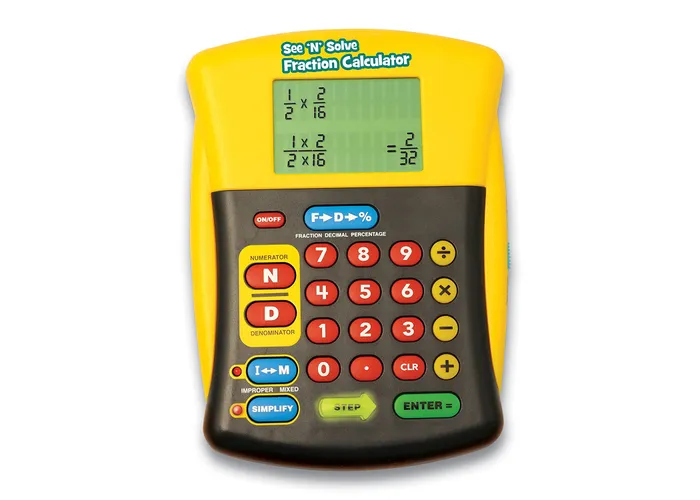 Educational Insight - See 'N' Solve Fraction Calculator