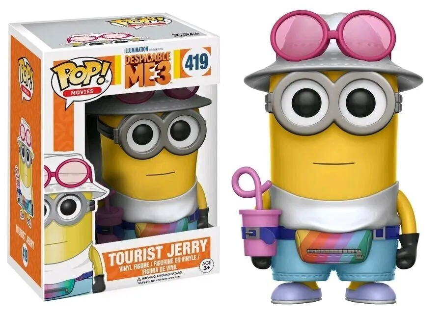 FUNKO POP! DESPICABLE ME - 3 JERRY TOURIST