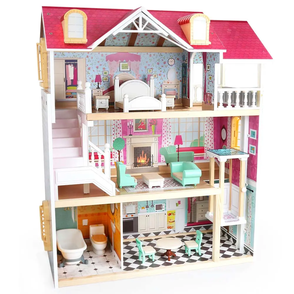 COUNTRY ESTATE DOLL HOUSE - FURNISHED