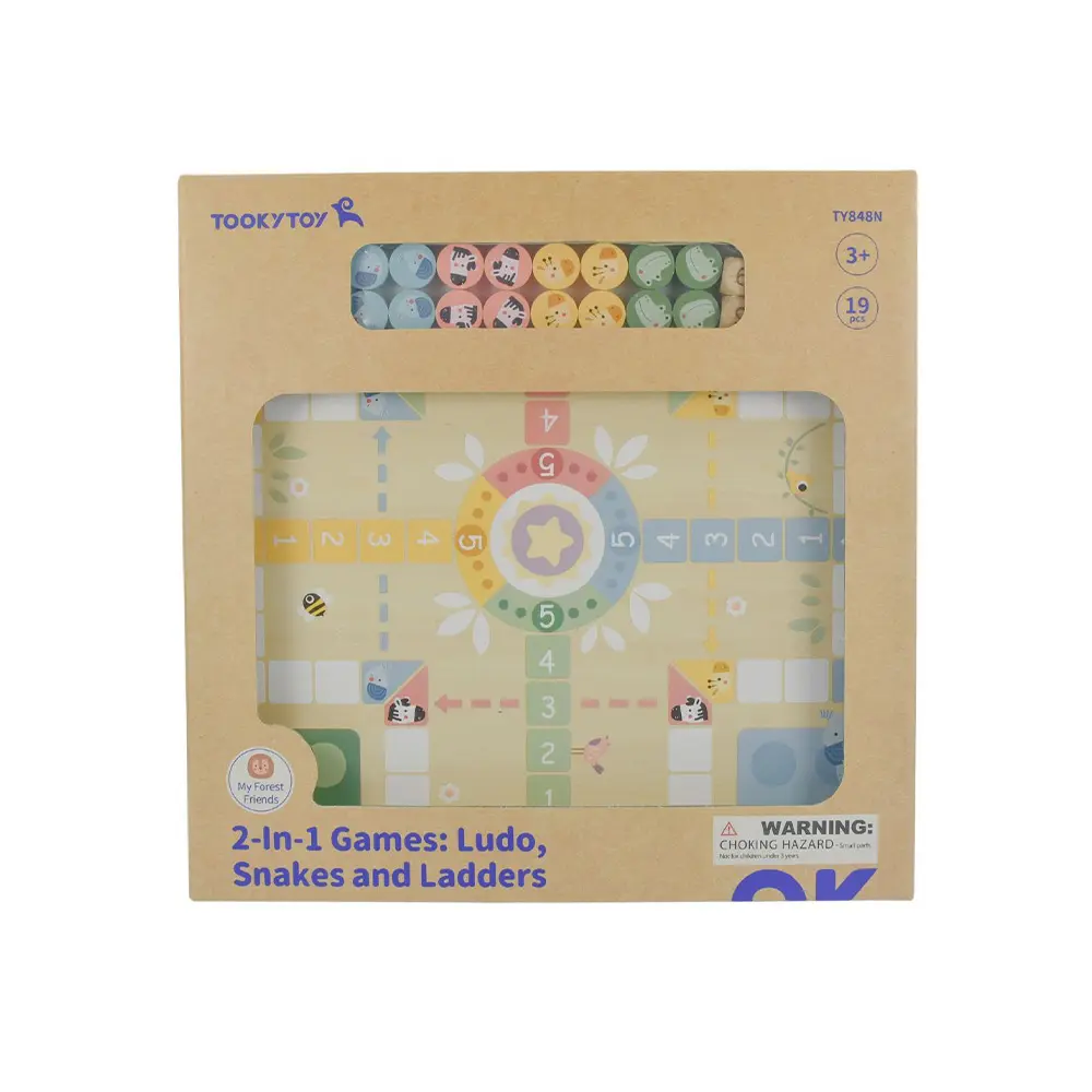 2-IN-1 - GAME SET - LUDO & SNAKES AND LADDERS