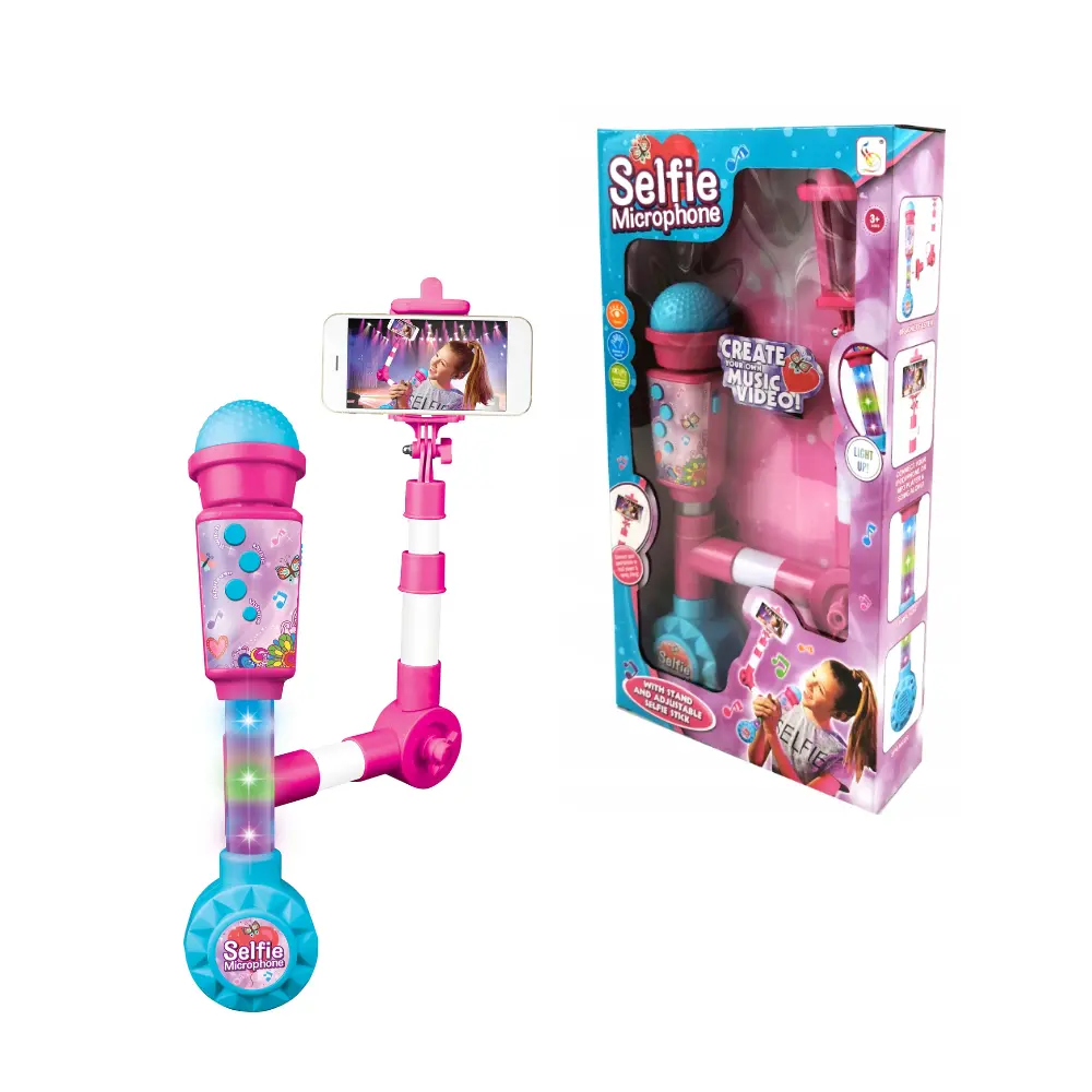 Cogo – Electric Dual Microphone & Selfie Stick Set