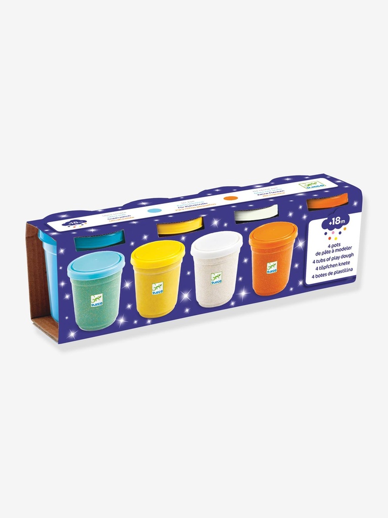 4 Tubs Glitter Dough