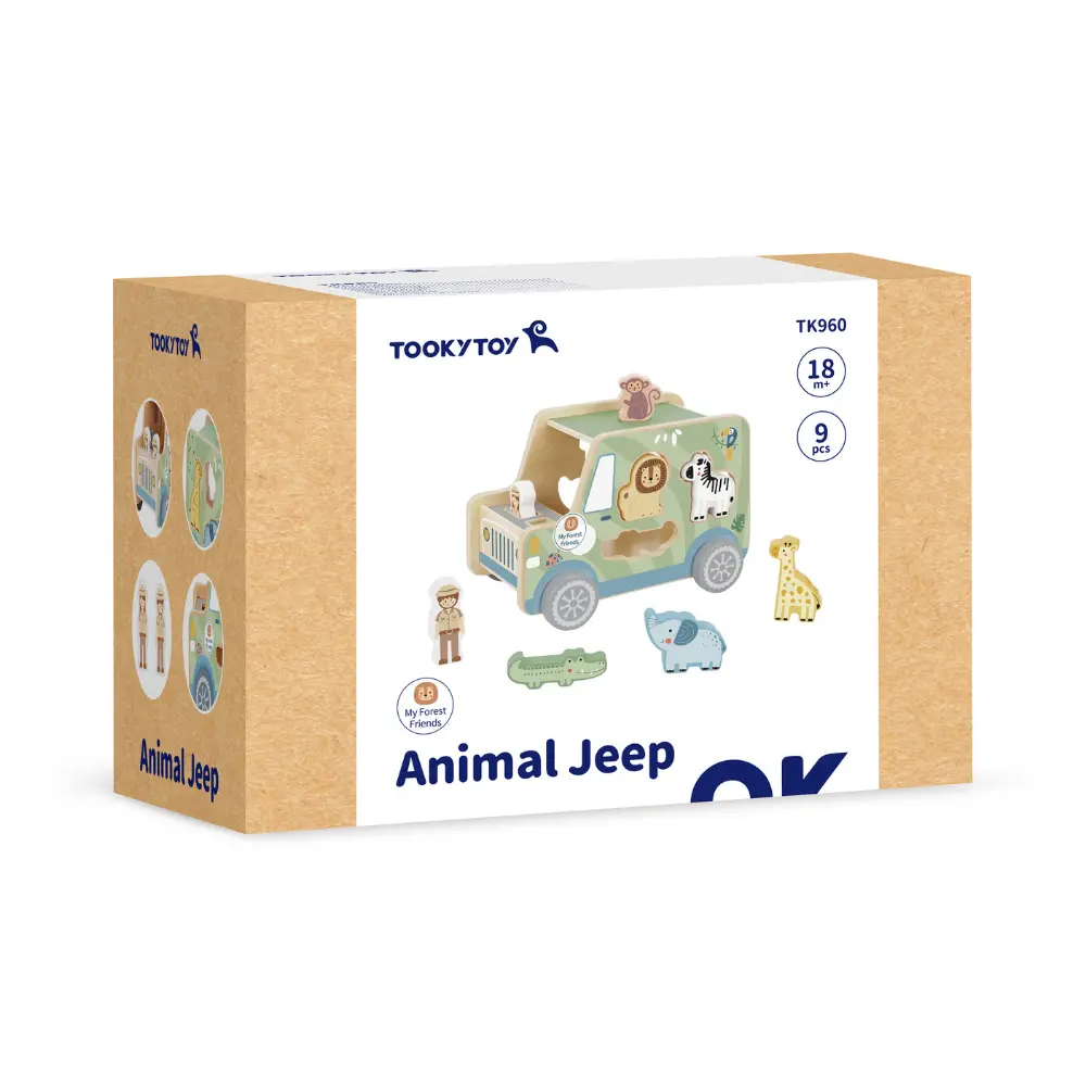 My Animal Friends Safari Jeep Shape Sorting