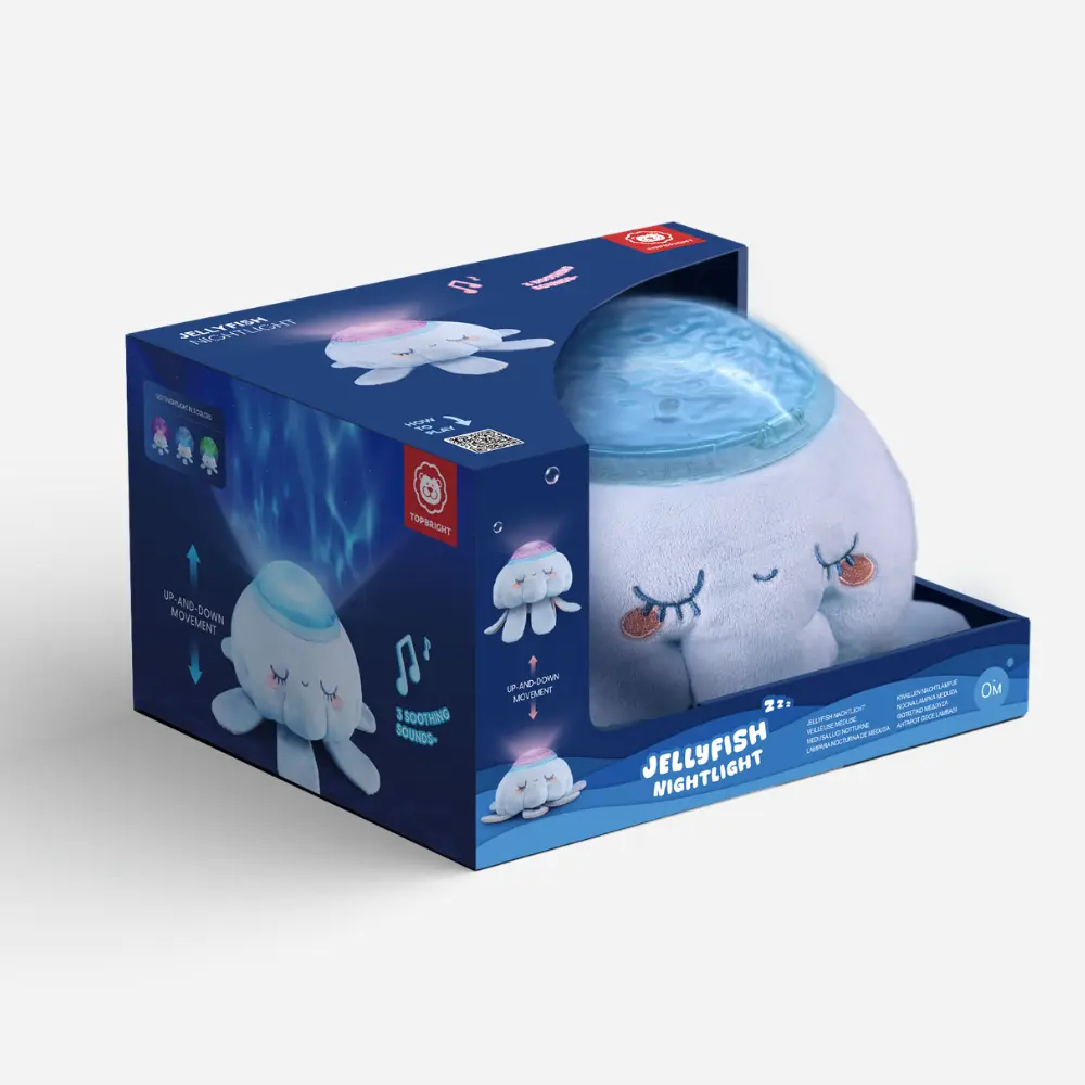 TopBright - Jellyfish Night Light & Projector with Sounds