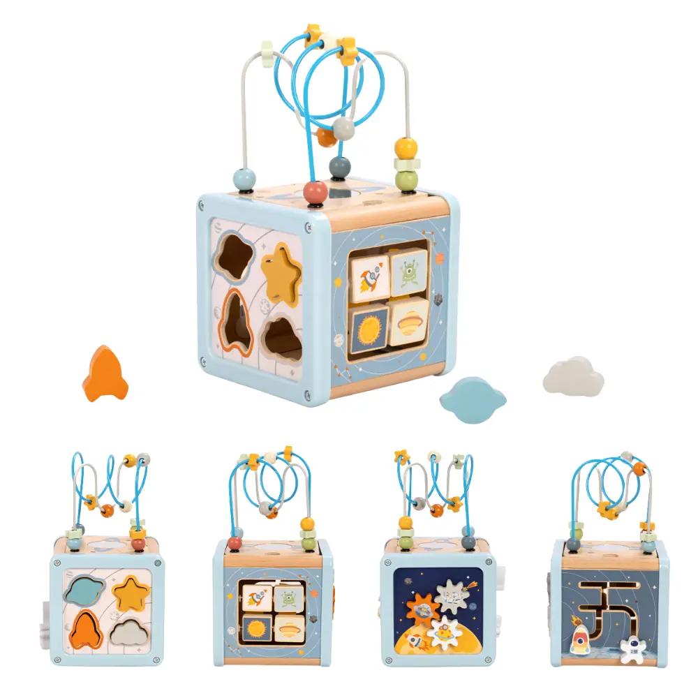 TookyToy - Space Play Cube Activity Toy