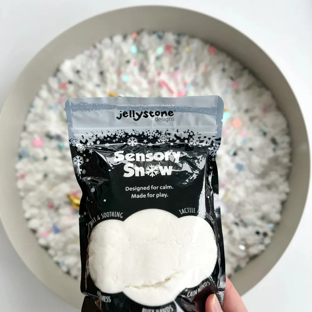 Jellystone Designs – Sensory Snow Instant Play Powder – White 
