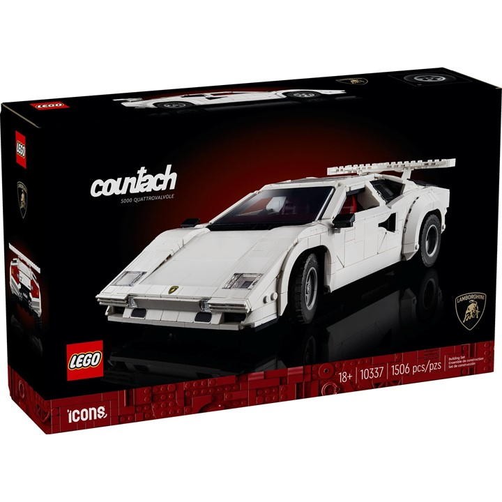 LEGO Icons Lamborghini Countach 5000 Quattrovalvole 10337, Multi