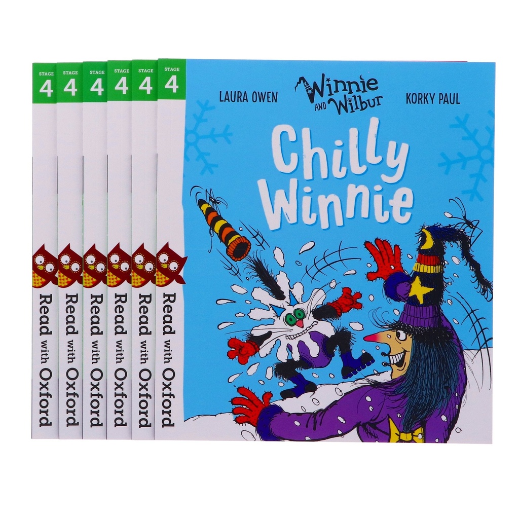 Read with Oxford: Winnie and Wilbur 6 Books Collection Set - Stage 4 - Ages 5-6 - Paperback - Laura Owen & Korky Paul - Fun Witchy Reading Scheme