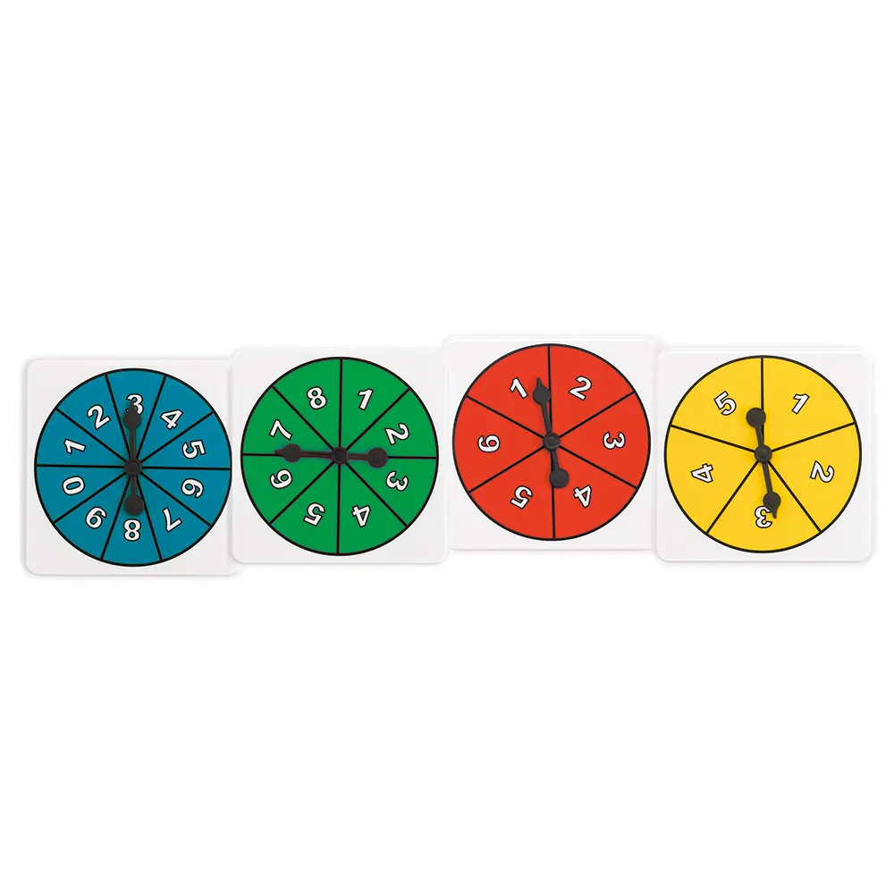 SPINNER ASSORTED NUMBERS 4PC