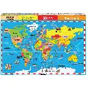 WORLD MAP 50PC PUZZLE