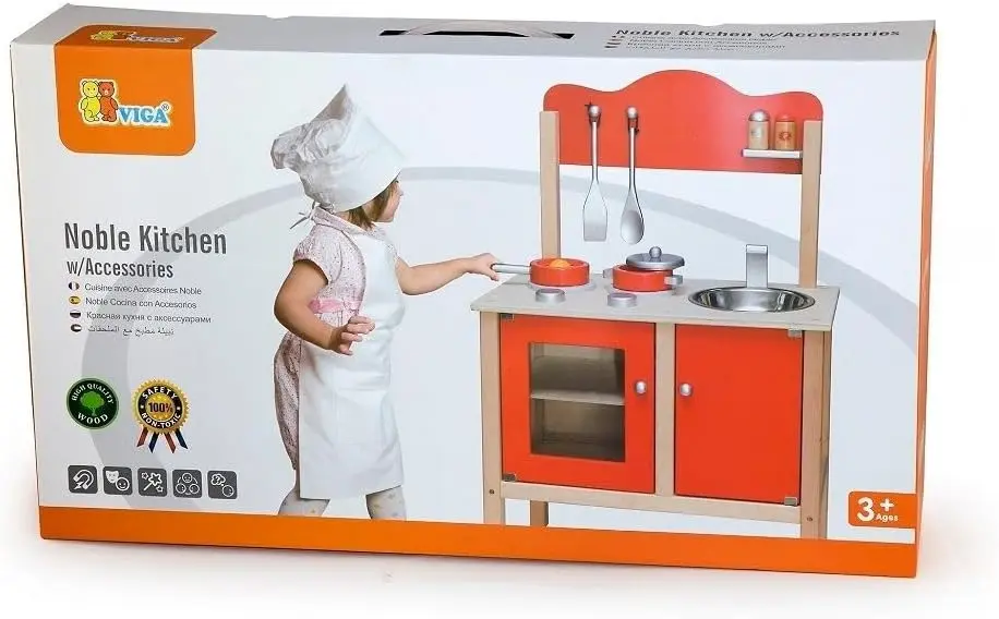 NOBLE KITCHEN WITH ACCESSORIES - RED