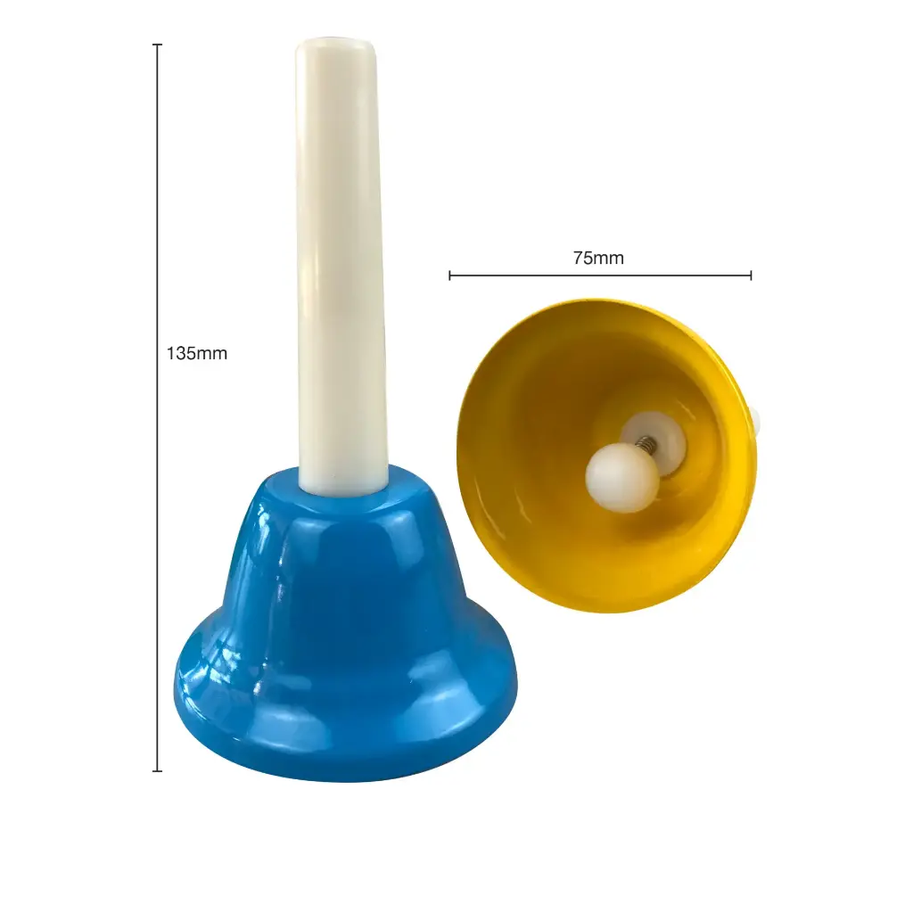 HAND HELD BELL - SINGLE (WHITE)